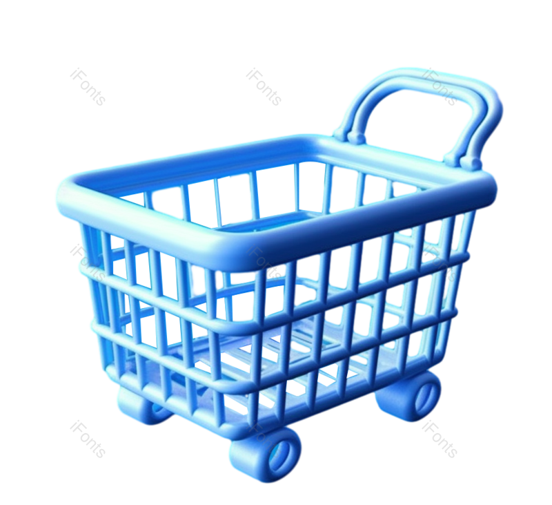 元素图片,蓝色元素,商店PNG,篮子免抠素材